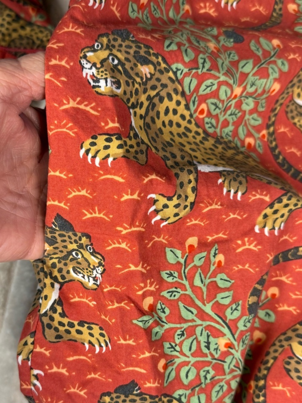 Printfresh Basheera Leopard Cotton Sleepshirt With Pockets Large - Picture 8 of 11